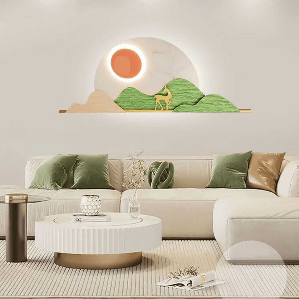 LED Metal Art Tranquil Horizon Illuminated Wall Art