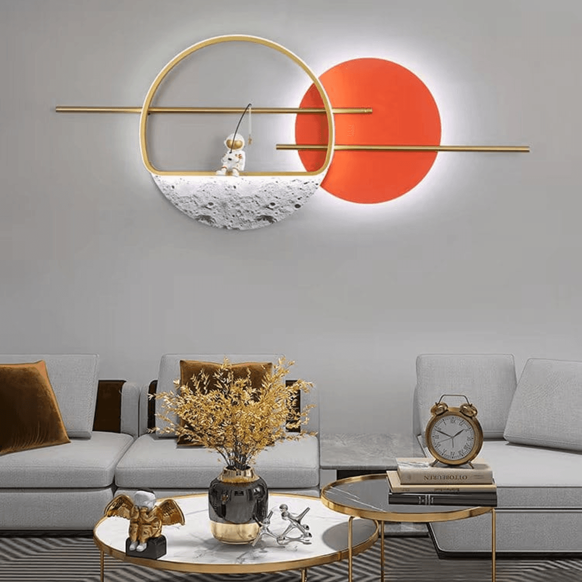 LED Metal Art Lunar Dreamscape