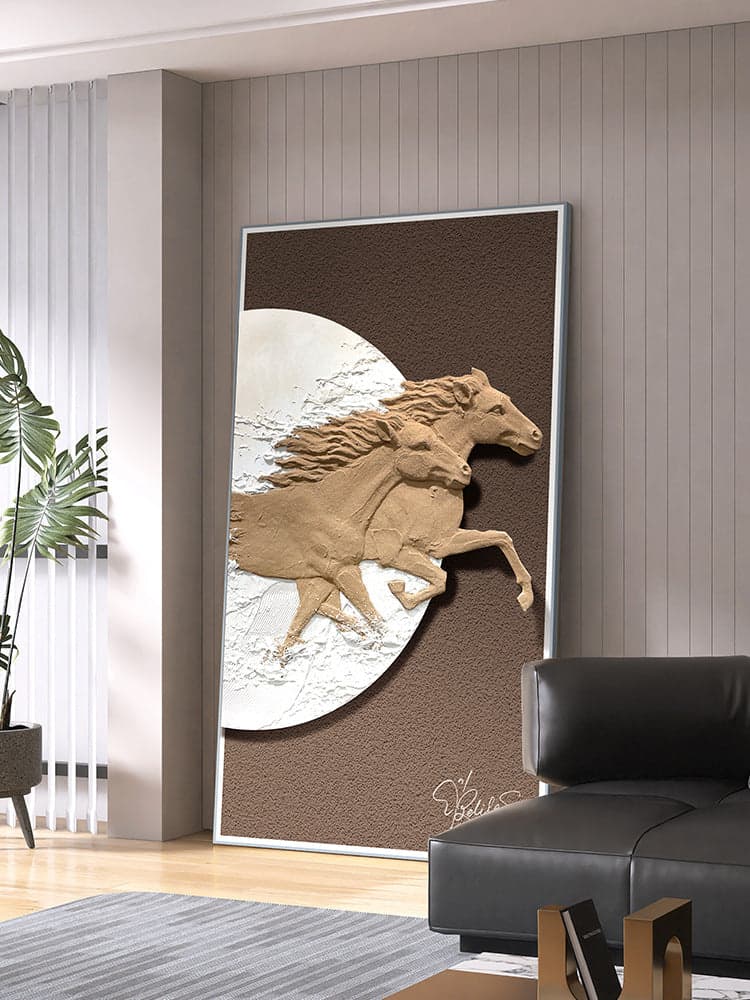 The Pathfinder's Gaze - Horse Premium Wall Art